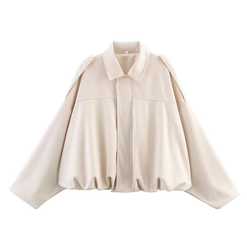 Sorelle Relaxed Drop-Shoulder Cropped Jacket