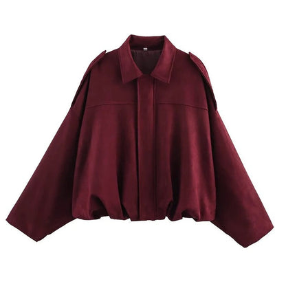 Sorelle Relaxed Drop-Shoulder Cropped Jacket