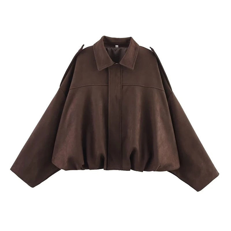 Sorelle Relaxed Drop-Shoulder Cropped Jacket