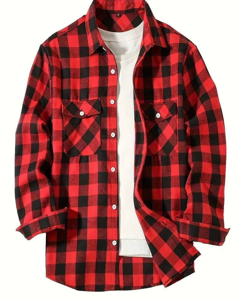 Stefan Relaxed Plaid Button-Up Shirt