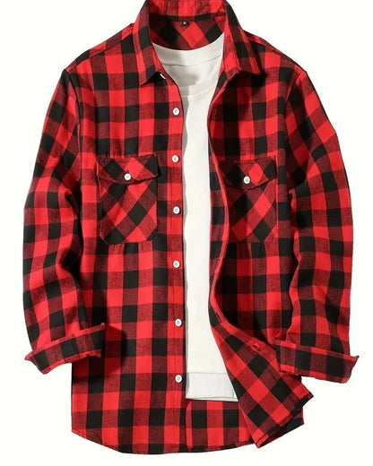 Stefan Relaxed Plaid Button-Up Shirt