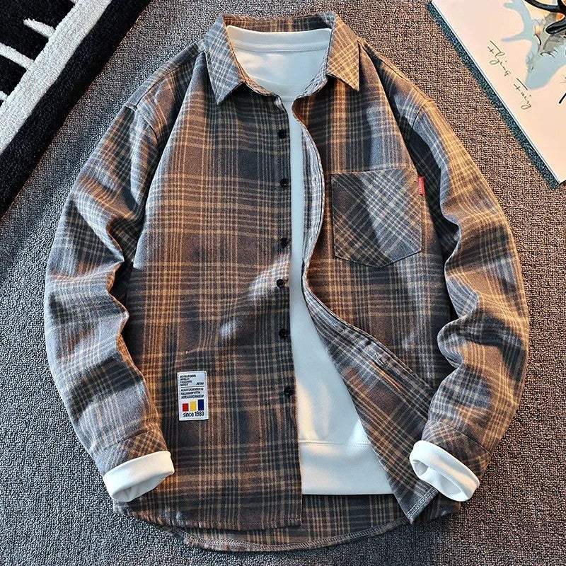 Talsa Relaxed Plaid Button-Up Shirt