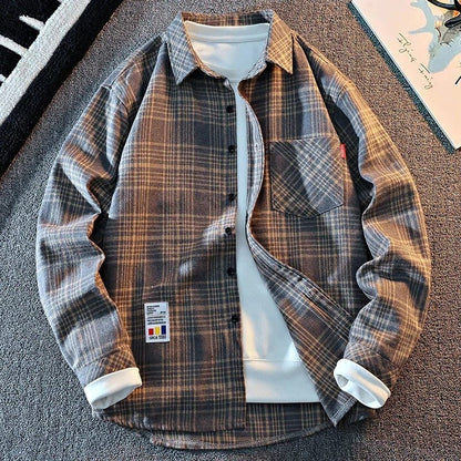 Talsa Relaxed Plaid Button-Up Shirt