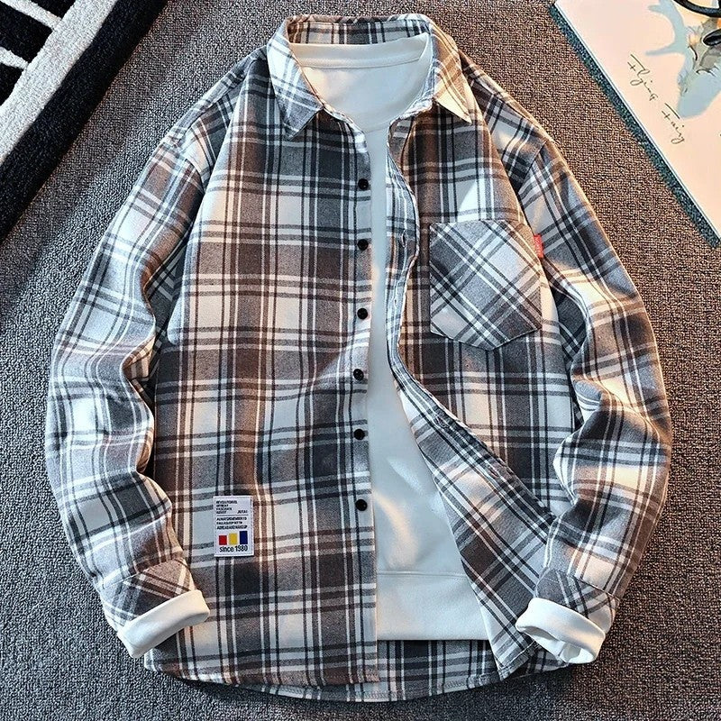 Talsa Relaxed Plaid Button-Up Shirt