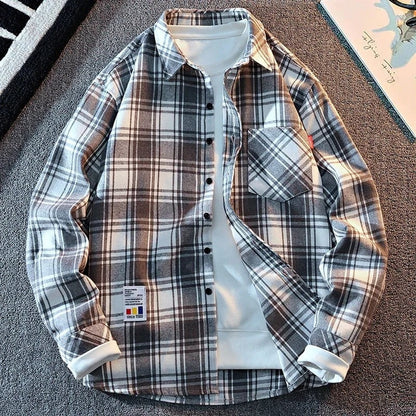 Talsa Relaxed Plaid Button-Up Shirt