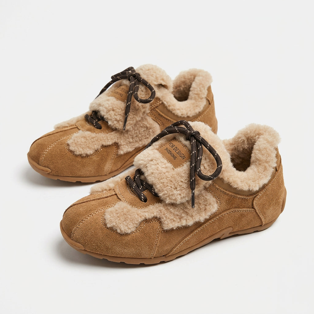 Teresa Women's Fleece Lined Suede Sneakers