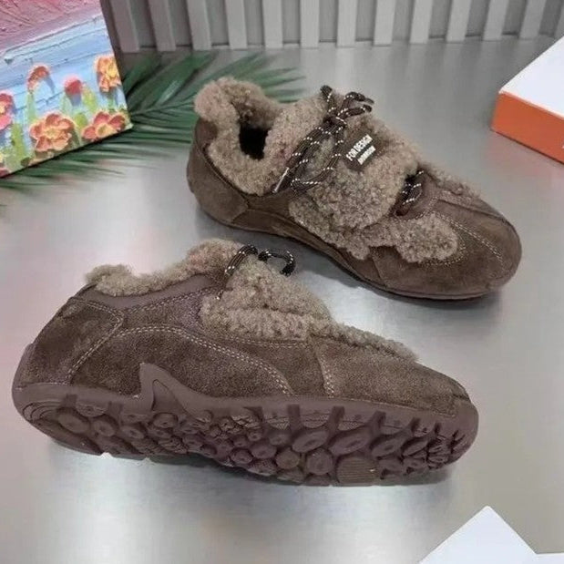 Teresa Women's Fleece Lined Suede Sneakers