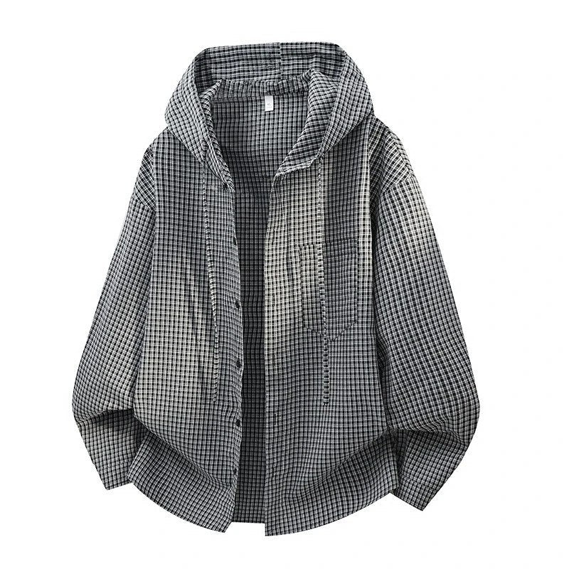 Ulrica Relaxed Hooded Plaid Shirt