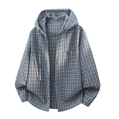 Ulrica Relaxed Hooded Plaid Shirt