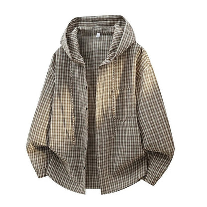 Ulrica Relaxed Hooded Plaid Shirt