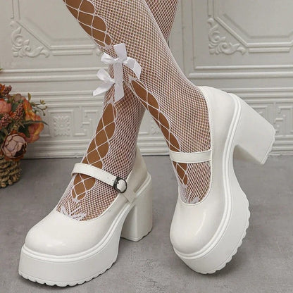 Vanessa Women's Platform Chunky Heel Mary Jane