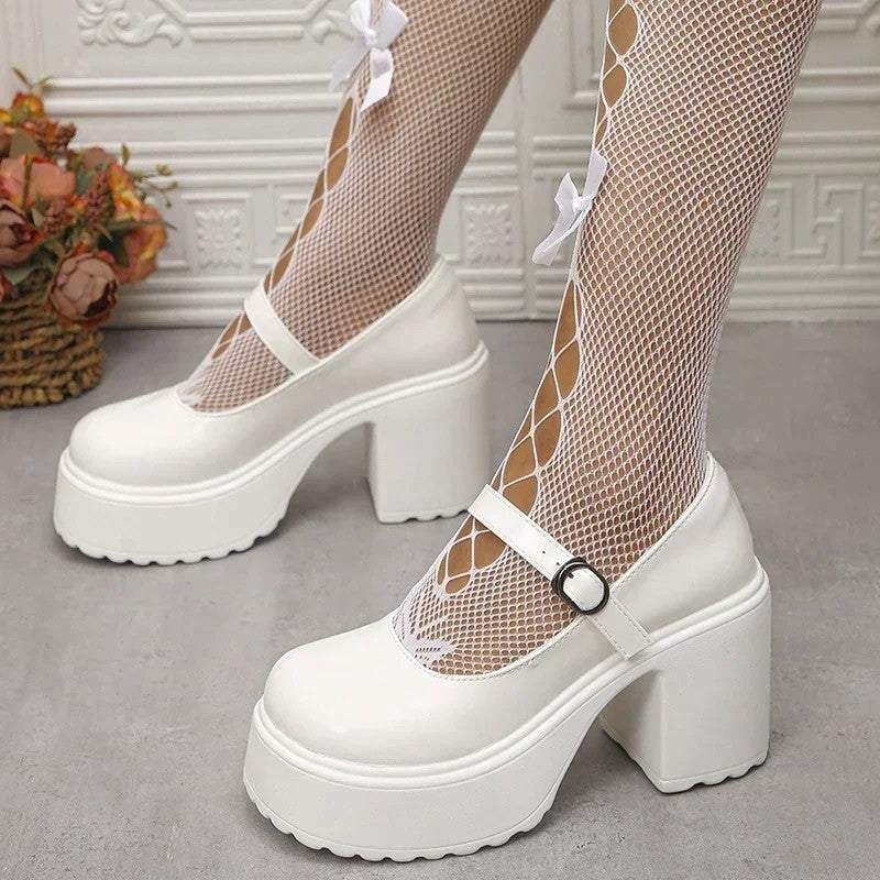 Vanessa Women's Platform Chunky Heel Mary Jane