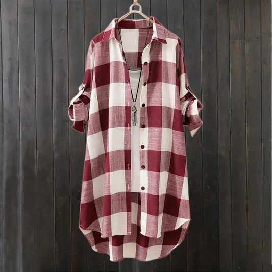 Varella Relaxed Plaid Button-Up Shirt