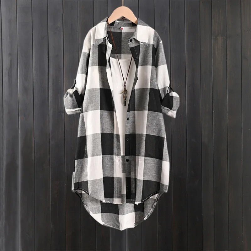 Varella Relaxed Plaid Button-Up Shirt