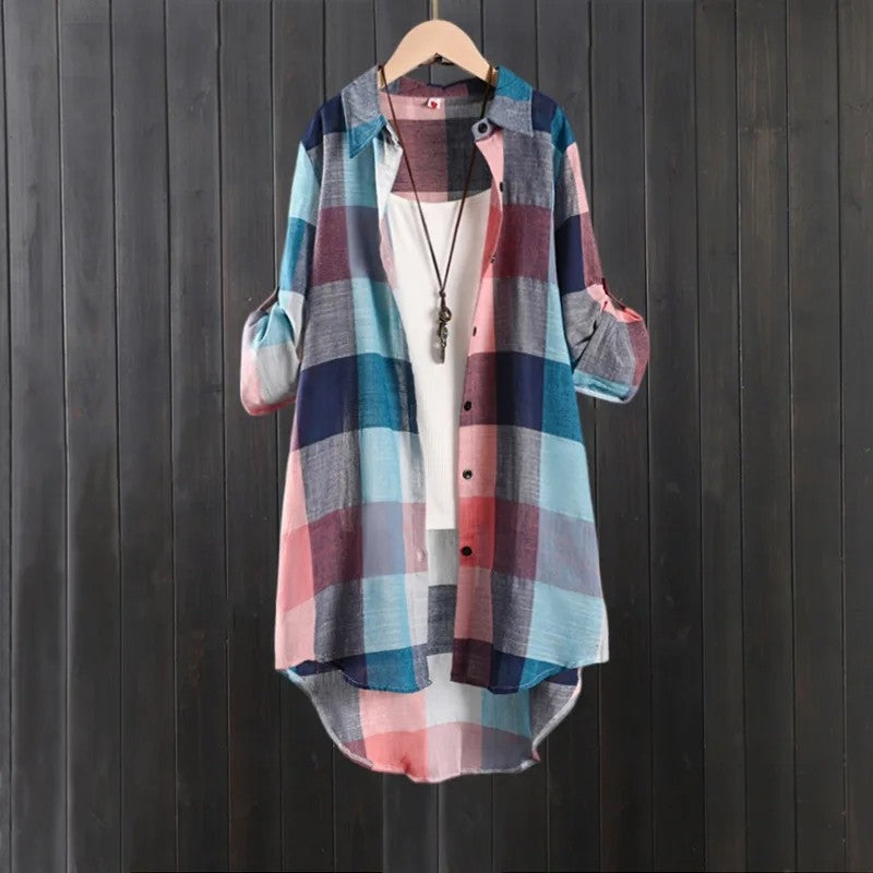 Varella Relaxed Plaid Button-Up Shirt