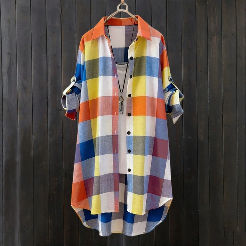 Varella Relaxed Plaid Button-Up Shirt