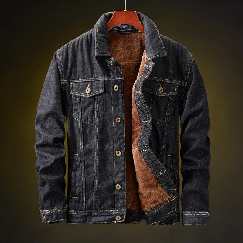 Velmae Sherpa Lined Denim Jacket