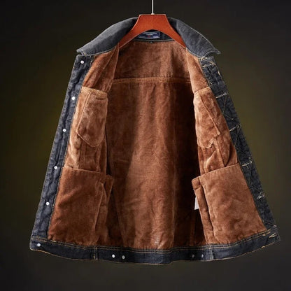 Velmae Sherpa Lined Denim Jacket