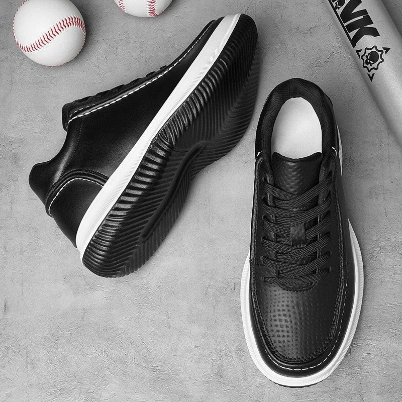 Victor Men's Textured Leather Low-Top Sneakers