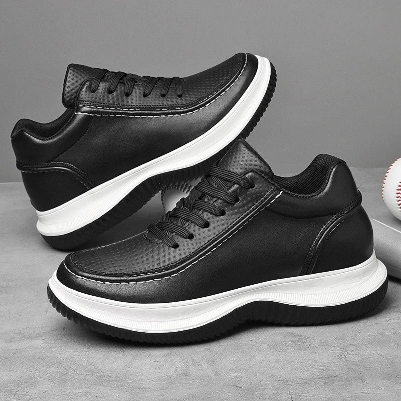 Victor Men's Textured Leather Low-Top Sneakers