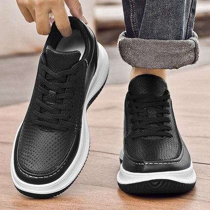 Victor Men's Textured Leather Low-Top Sneakers