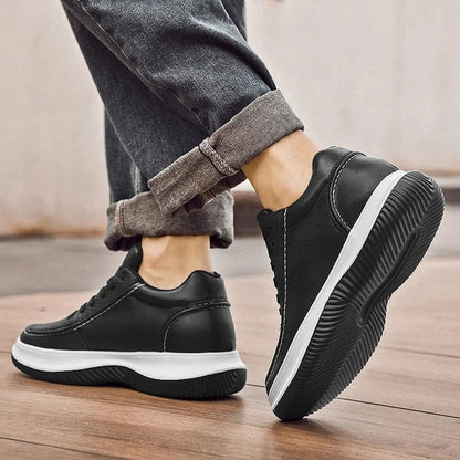 Victor Men's Textured Leather Low-Top Sneakers