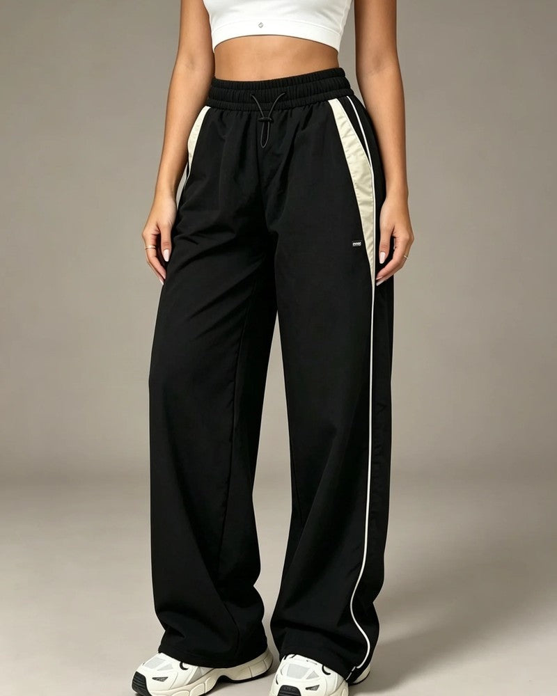 Vionza Relaxed Contrast Track Pants