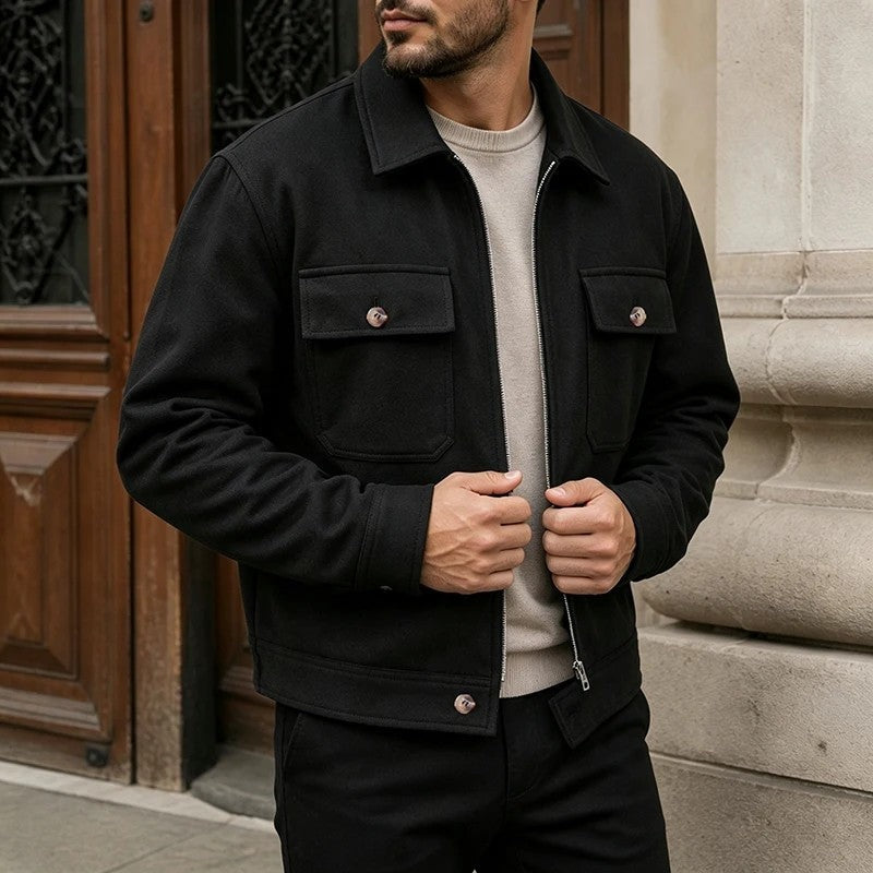 Wesley Relaxed Zip Front Jacket