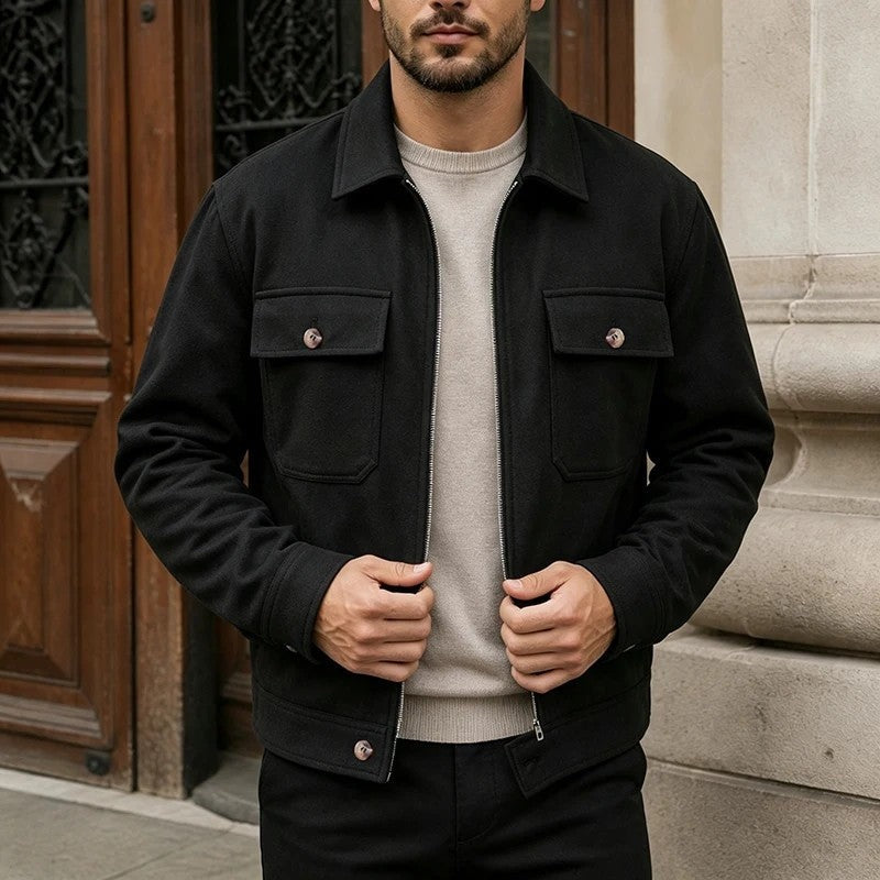 Wesley Relaxed Zip Front Jacket
