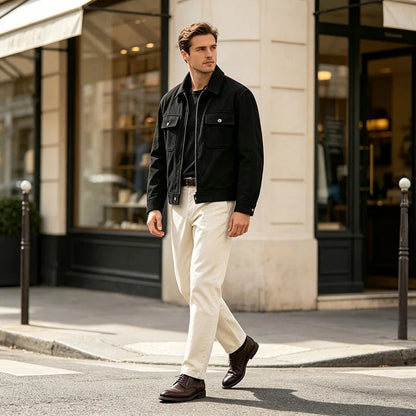 Wesley Relaxed Zip Front Jacket