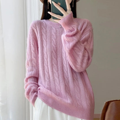 Wystan Relaxed Cable Knit Sweater