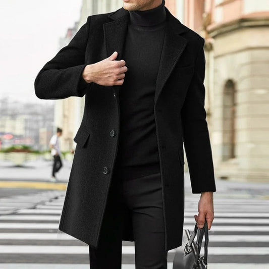 Yannick Tailored Wool Blend Overcoat