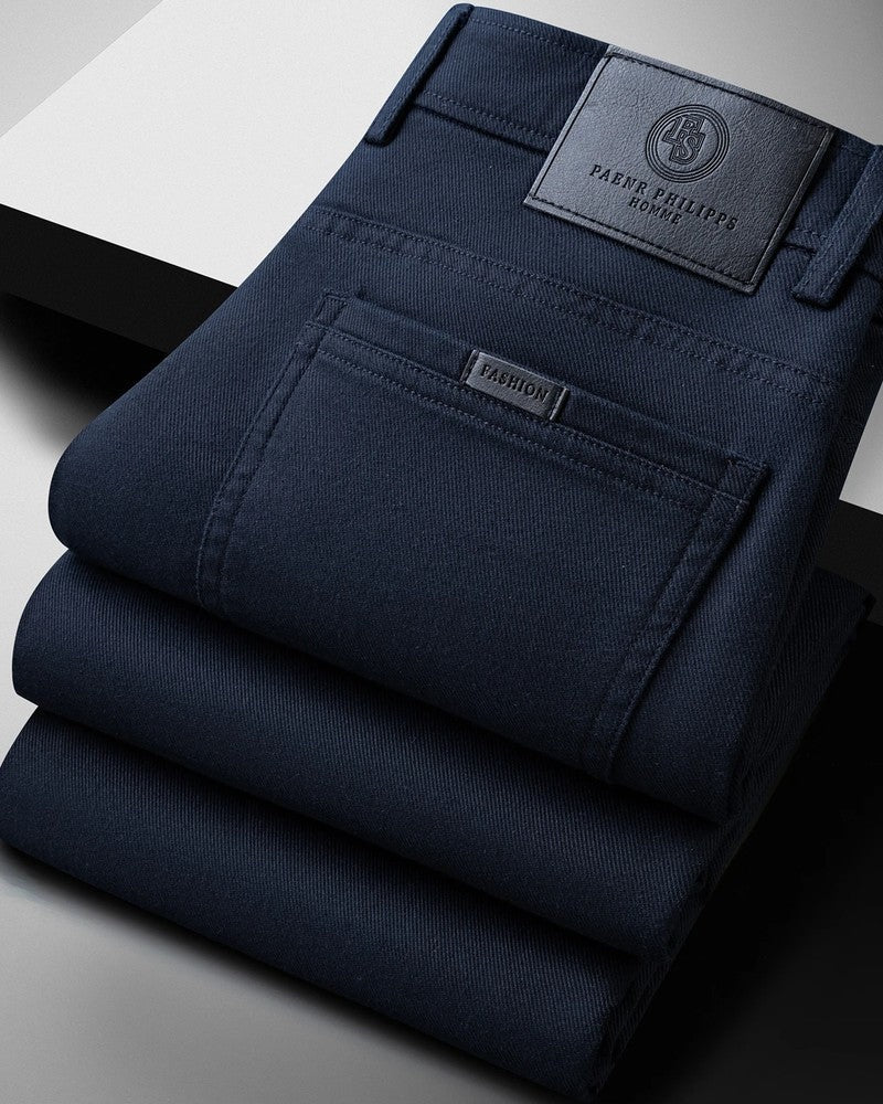 Yveline Relaxed Stretch Cotton Chinos