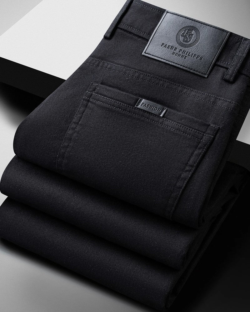Yveline Relaxed Stretch Cotton Chinos