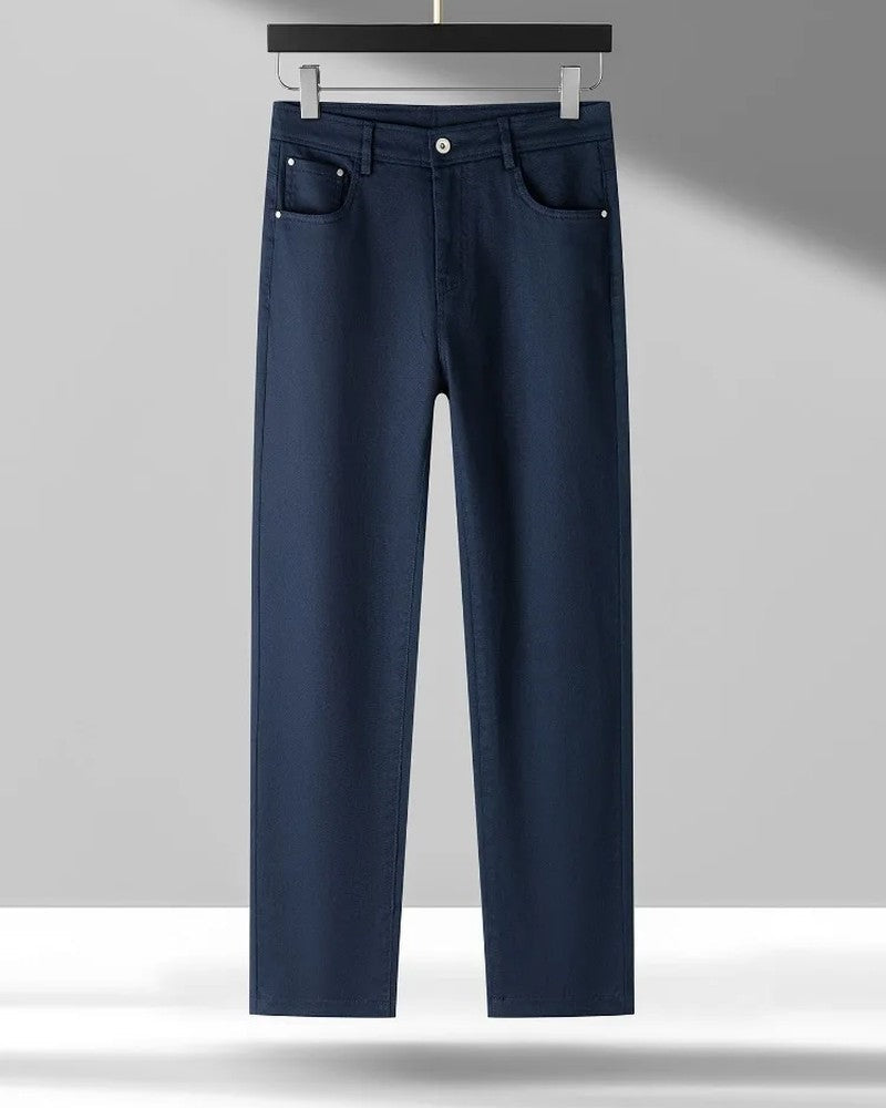 Yveline Relaxed Stretch Cotton Chinos
