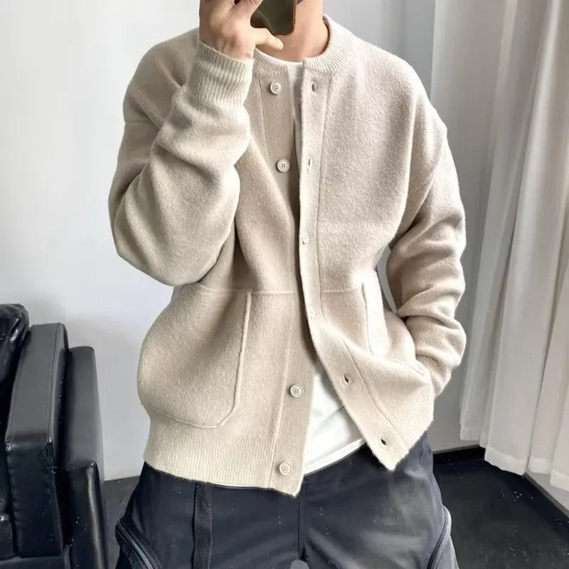 Zorah Relaxed Knit Button-Up Cardigan