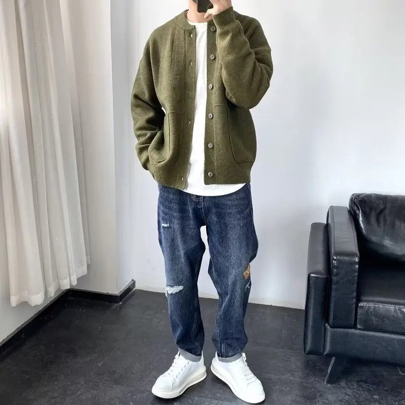 Zorah Relaxed Knit Button-Up Cardigan