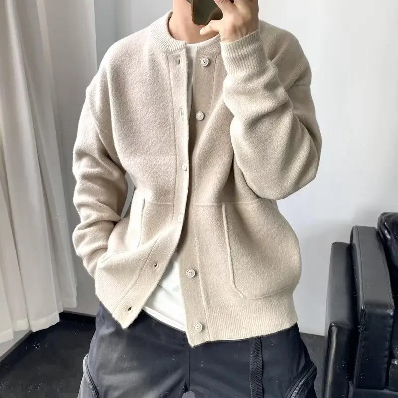 Zorah Relaxed Knit Button-Up Cardigan